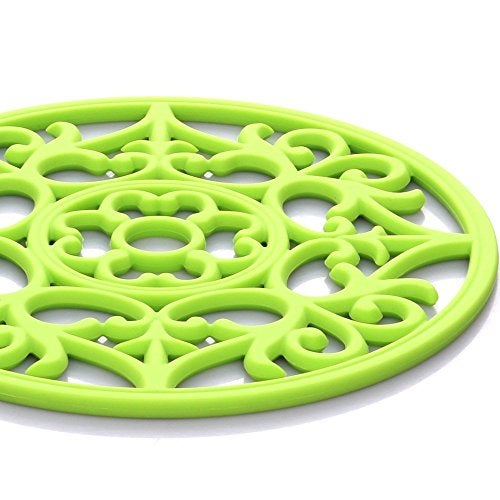 ME.FAN Trivets for Dishes/Pots/Pans, 3 Pcs Silicone Mats, Flexible/Durable/Non Slip Hot Pads to Protect Table and Counter Top (Black) - Image 5