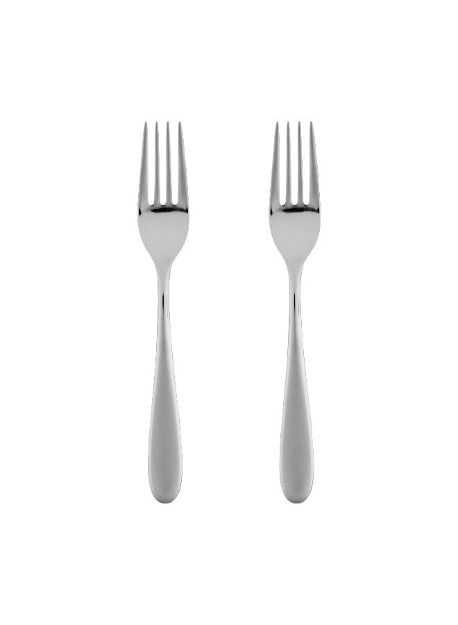 Restaurantware Sovereign 7 Inch Dessert Forks, 2 Heavy-Duty Table Forks - 18/10 Stainless Steel Tableware, Dishwashable, Sturdy Eating Forks, Dinner Forks, For Homes Or Restaurants - Image 1