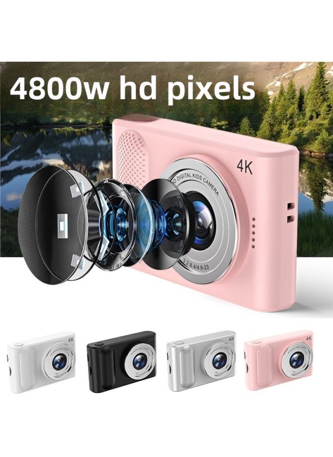 Generic Ccd Digital Camera Student Party Portable Small Mini High-definition Travel Entry-level Kidsren's Polaroid Camera-Body Color:Dudu Powder Color Box Packaging + Hand Strap + Data Cable + Manual  - Image 3