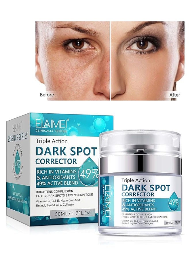 Elaimei Dark Spot Corrector 50ml, Dark Spot Remover for Face and Body, Dark Spot Corrector Cream, Brighten and Moisturizes, Fades Melasma, Freckle, Sun Spots, Evens Skin Tone, Age Spot Remover for Women Men - Image 1