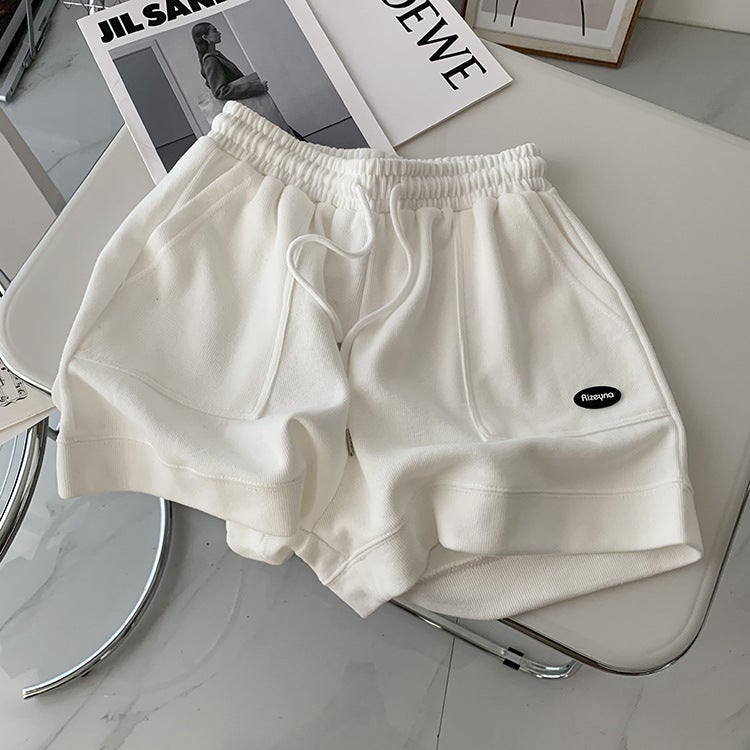 2023 Summer High Waist A-line Casual Shorts for Women Apple Green - Image 3