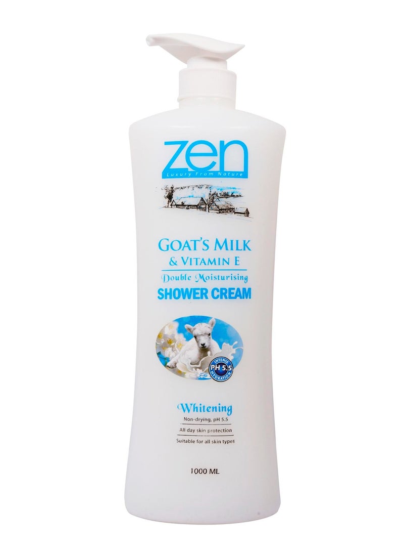 Zen كريم استحمام حليب الماعز وفيتامين E 1 لتر