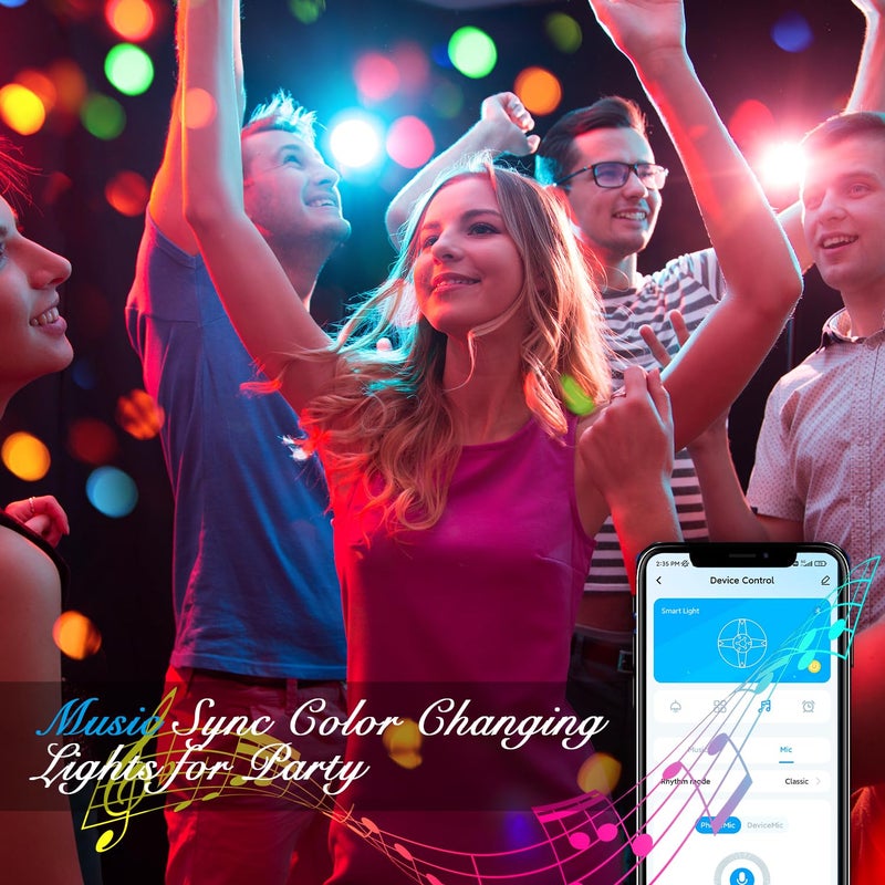 DAYBETTER Led Strip Lights 100 ft Smart with App Remote Control, 5050 RGB for Bedroom, Living Room, Home Decoration, Music Sync Color Changing for Room Party(2 Rolls of 50 ft) - Image 4