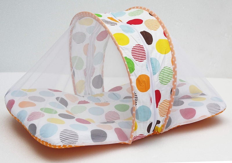 KooKyKooby 100% Cotton Toddler Mosquito and Insect Protection Net/Mattress Orange 70 * 40 cms - Image 2