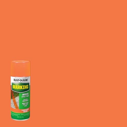 Rust-Oleum 1987830 Specialty Marking Spray Paint, 11 oz, Fluorescent Orange - Image 4