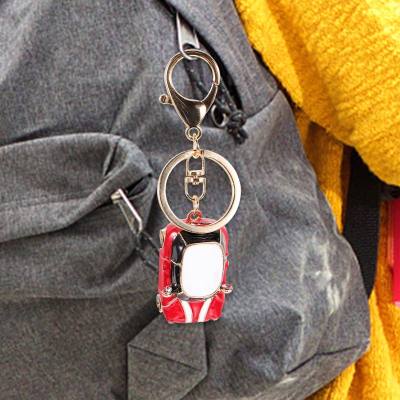 Crystal Rhinestone Metal Car Model Keychains Keyrings Women Handbag Charms Pendant - Image 4