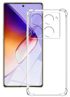 Generic Case Compatible with Infinix Note 40 Pro, Cover Silicone Transparent TPU Gorilla Anti-shock Protector Camera Shockproof Corners - Clear  - Image 1