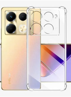 Generic Case Compatible with Infinix Note 40 Pro, Cover Silicone Transparent TPU Gorilla Anti-shock Protector Camera Shockproof Corners - Clear  - Image 2