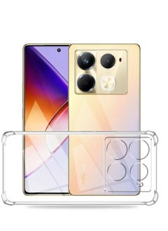 Generic Case Compatible with Infinix Note 40 Pro, Cover Silicone Transparent TPU Gorilla Anti-shock Protector Camera Shockproof Corners - Clear  - Image 4