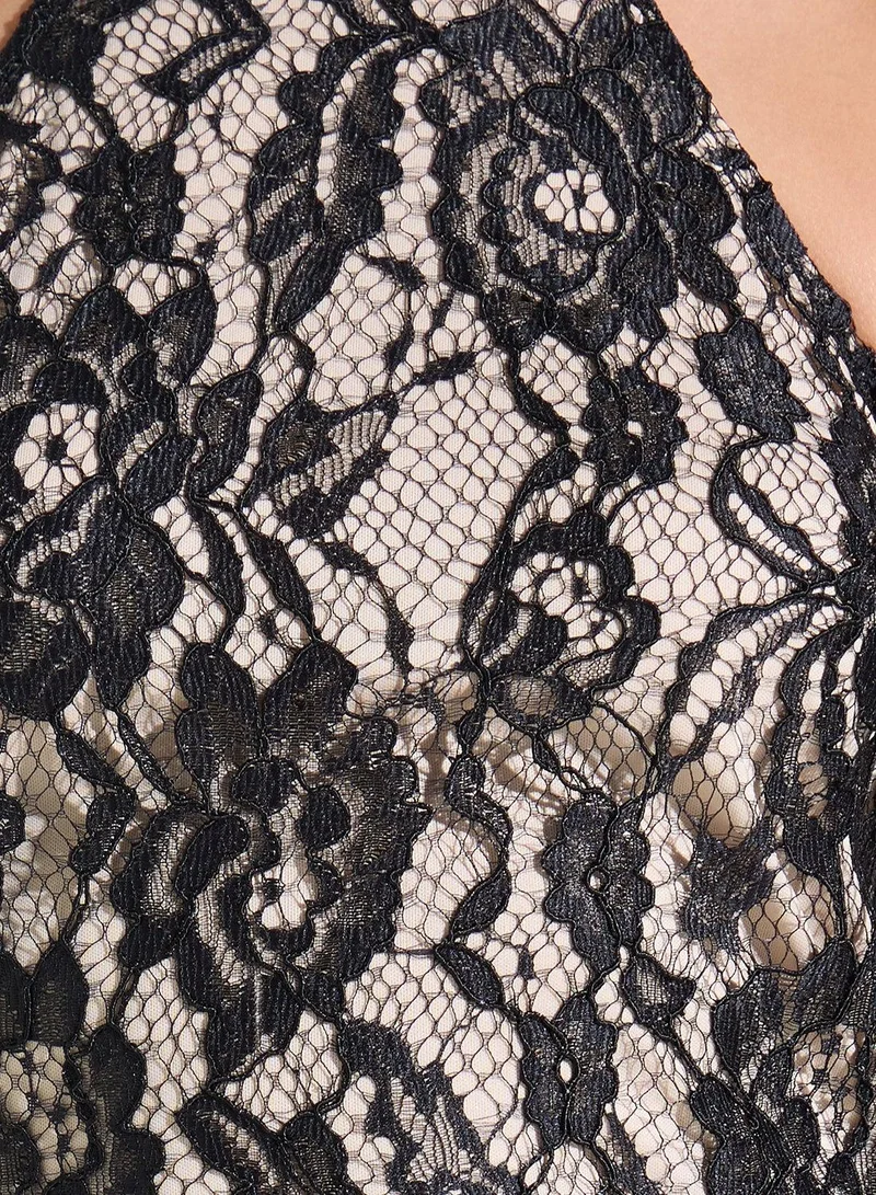 Ginger Boutique  Lace Halter Gown Dress for Women | Best Price UAE