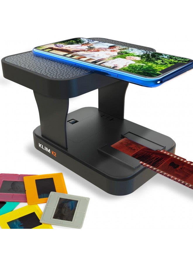 KLIM K2 Mobile Film Scanner 35mm + New 2024 + Positive & Negative Scanner + Slide Scanner + Photo Scanner + 35mm Color Film Developing Kit Essential + Your own 35mm Film Developing Service at Home - Image 2