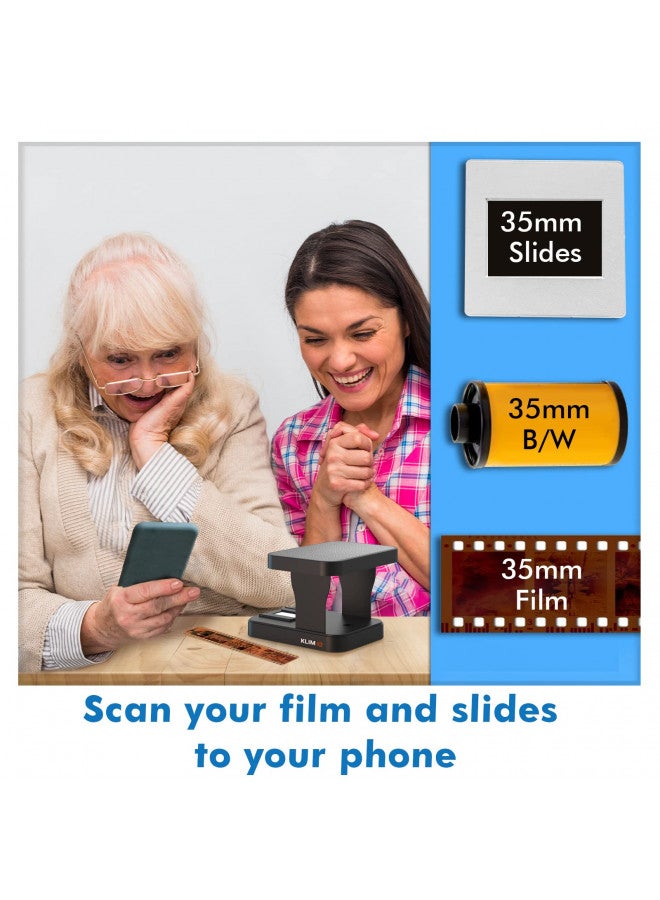 KLIM K2 Mobile Film Scanner 35mm + New 2024 + Positive & Negative Scanner + Slide Scanner + Photo Scanner + 35mm Color Film Developing Kit Essential + Your own 35mm Film Developing Service at Home - Image 3