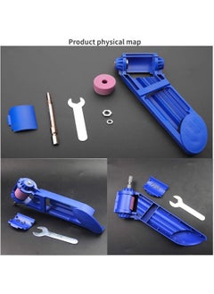 GTC GTC Portable Diamond Drill Bit Sharpener Powered Tool Parts Sharpening Tool Corundum Grinding Wheel for Iron-Based Drill Bits (DRIL001, Blue)  - Image 2