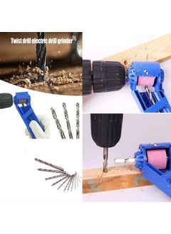 GTC GTC Portable Diamond Drill Bit Sharpener Powered Tool Parts Sharpening Tool Corundum Grinding Wheel for Iron-Based Drill Bits (DRIL001, Blue)  - Image 4