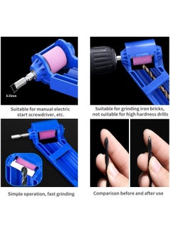 GTC GTC Portable Diamond Drill Bit Sharpener Powered Tool Parts Sharpening Tool Corundum Grinding Wheel for Iron-Based Drill Bits (DRIL001, Blue)  - Image 5