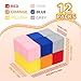 TRENDBOX Foam Blocks for Toddlers 12 Pieces Soft Building Blocks for Kids Large Foam Cubes Colourful Stacking Block Sets Throw Play Toys with Washable CoverPink Dark Blue Yellow Orange Red Gray - Image 4