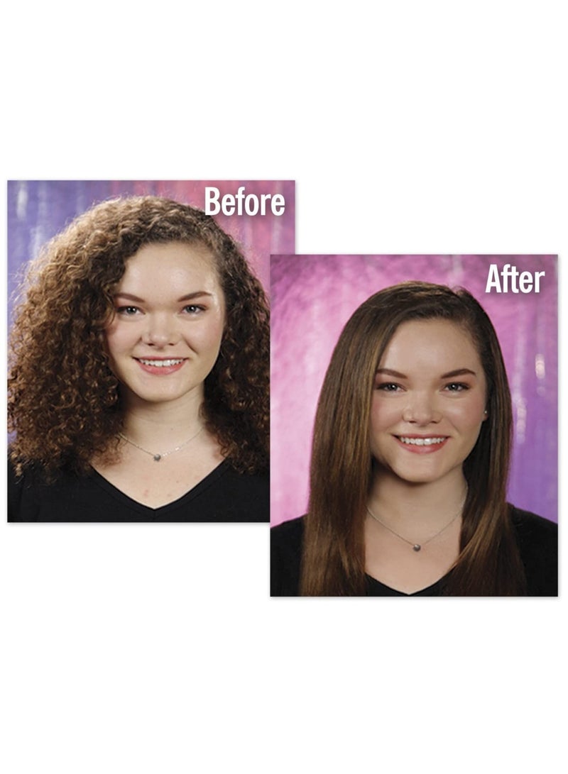 ELTRAZONE Simply Straight Ceramic Hair Straightening Brush in Black/Pink for Sleek, Smooth Hair" - Image 5