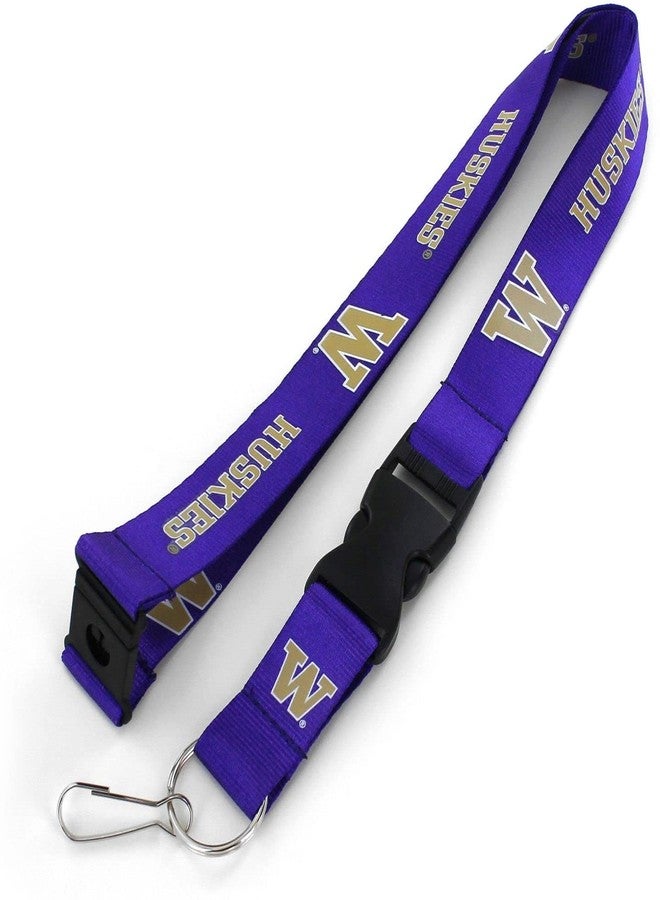 aminco NCAA Washington Huskies Team Lanyard , Black - Image 1