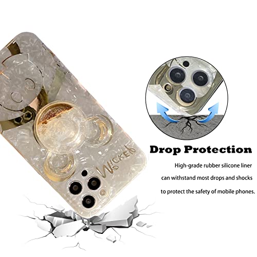 Hosiss Cartoon Case for iPhone 11 Pro Max 6.5'' with HD Screen Protector, Mickey Mouse with Quicksand Cell Phone Holder Strap Soft TPU Shockproof Protective for Girls Women - Image 3