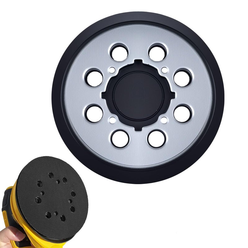IPELY 1 Pack Sander Replacement Pad for Dewalt, 5-Inch 8 Holes Hook and Loop Aluminum Alloy Orbital Sander Replacement Pad for DWE6421/6421K, DWE6423/6423K, DCW210B, DWE64233, N329079 - Image 1