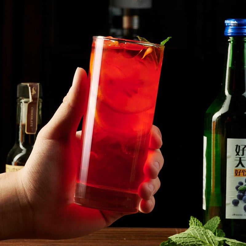 PARACITY Highball Glasses Set of 2, Drinking Glasses 10 Oz, Clear Glass Cups, Tall Tumbler Water Glasses, Glassware Set for Cocktail, Coffee, Mojitos - Image 5