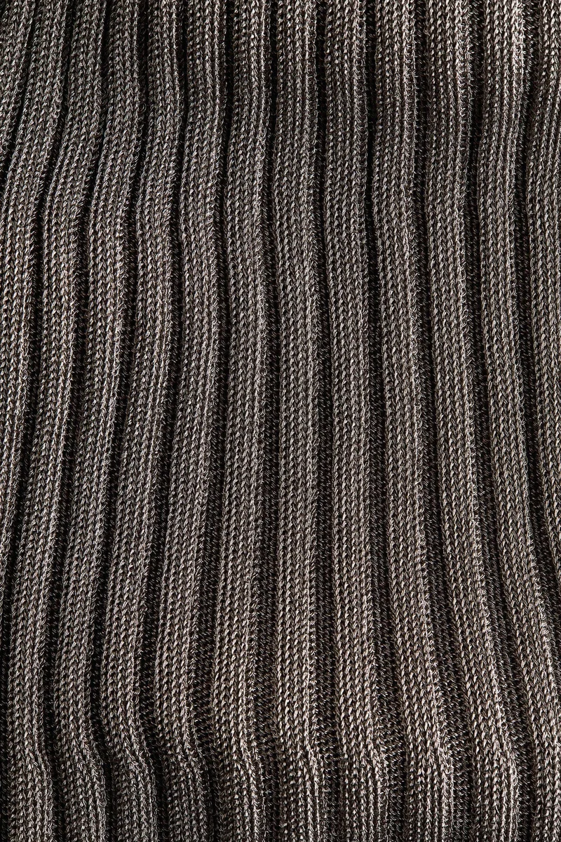 H&M Metallic rib-knit trousers