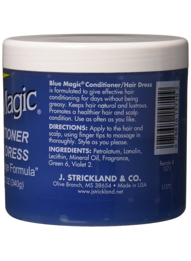 BLUE MAGIC U/S Blue Magic Conditioner Jar, Size 12oz - Beauty Enterprises - Image 2