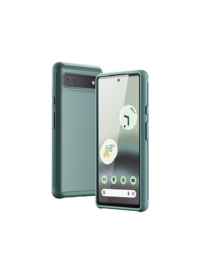 جي تيك حافظة JETech لهاتف Google Pixel 6a مقاس 6.1 بوصة 2022، غطاء هاتف مقاوم للصدمات بطبقة مزدوجة (أخضر) - Image 1