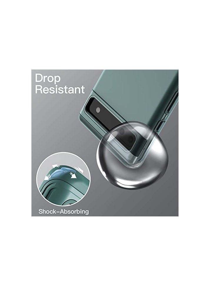 جي تيك حافظة JETech لهاتف Google Pixel 6a مقاس 6.1 بوصة 2022، غطاء هاتف مقاوم للصدمات بطبقة مزدوجة (أخضر) - Image 3