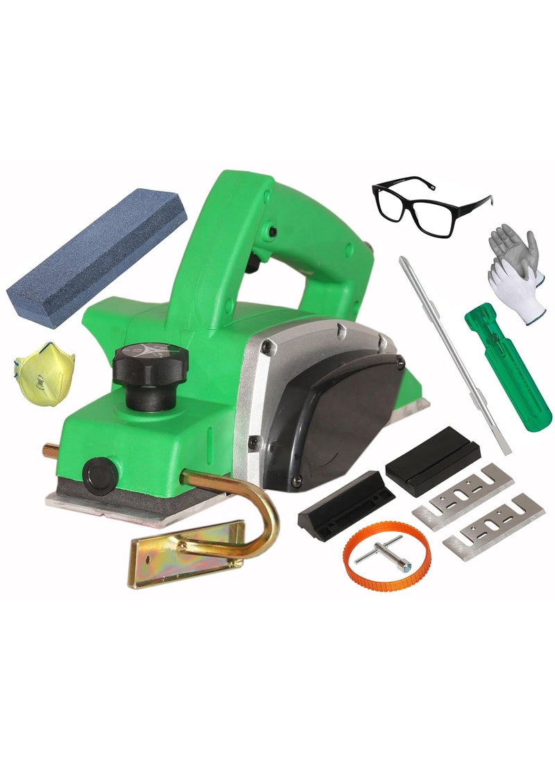 Digital Craft Digital Craft Wood Planer 1400W Machine of Carpentry HighPower MultiFunction Electric Planer Woodworking Machine 82mm Electric Planer MachineSharpening Stone6Inch 2 In 1 Screw Driver  - Image 1