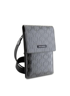 Karl Lagerfeld Karl Lagerfeld Monogram Plate Phone Pouch with Strap and Cardslots  - Image 5