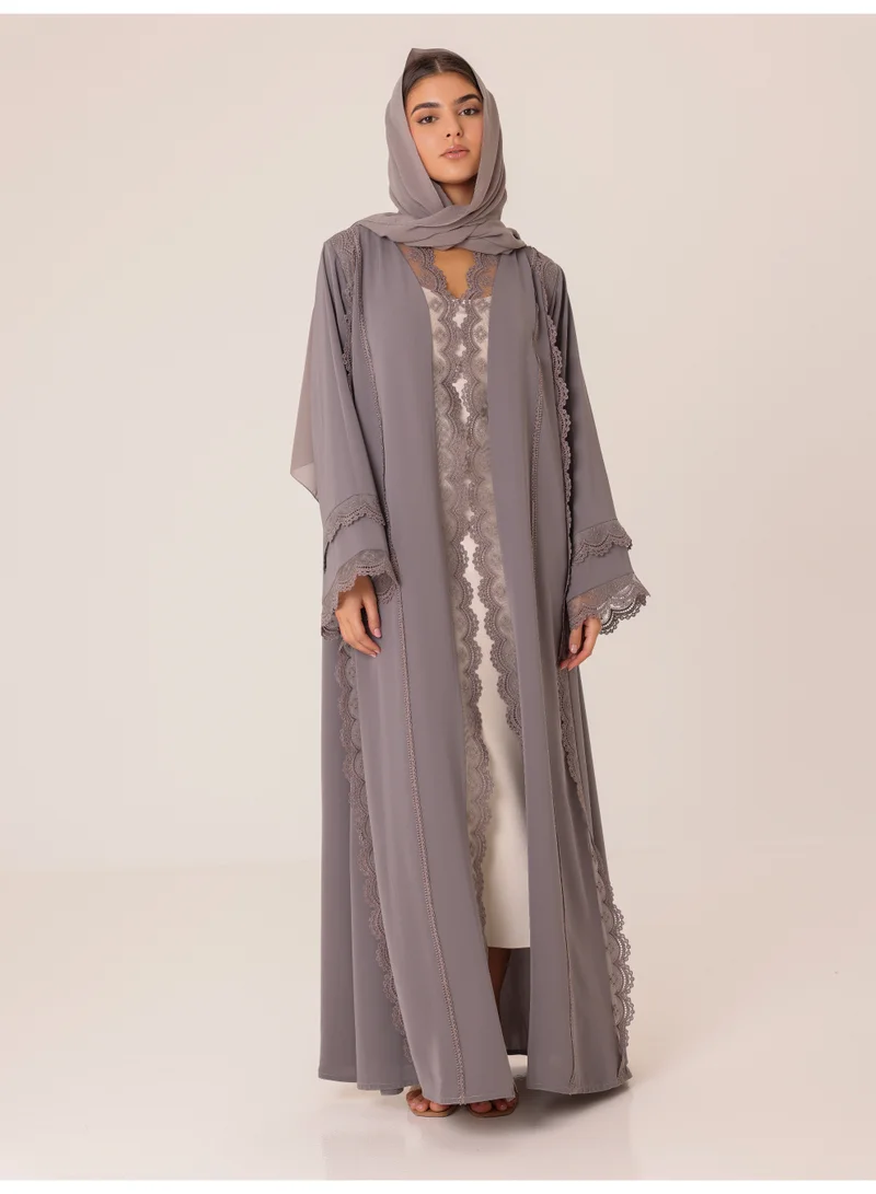 IKKXA Intricate Dusk Embroidered Abaya