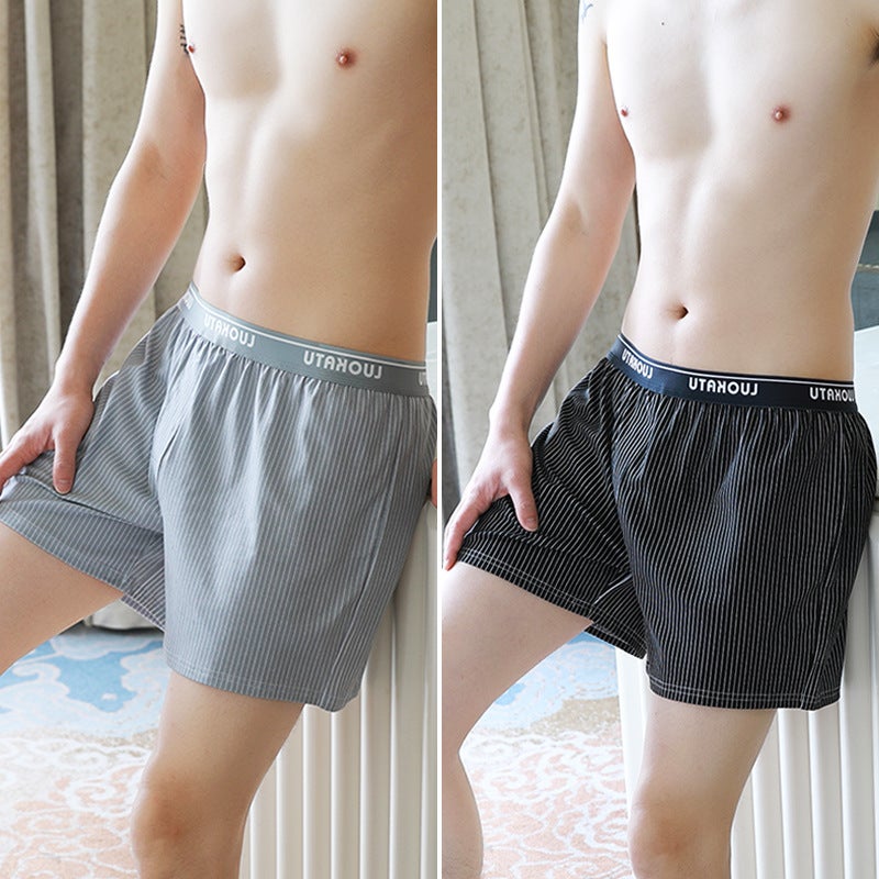 High Quality Arlo Pants Loose Men'S Underwear Plus Size Summer Cotton Comfortable Breathable Four Corner Pajama Pants Sale - Image 1