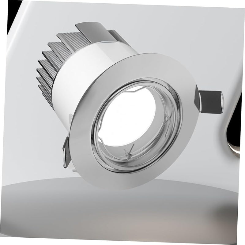 حلقة الإضاءة الفضية البارزة غطاء ضوء LED لتركيبات السقف - Image 4