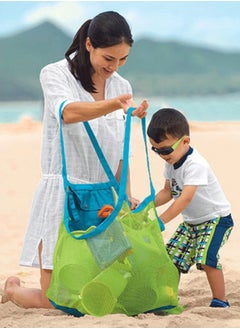 Daytoyz Large Mesh Bag Beach Bag Children's Toy Storage Mesh Bag Foldable Large Children's Toy Orange Bag, Keep Away From Sand and Water, Perfect for Children's Toys  - Image 2