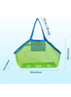 Daytoyz Large Mesh Bag Beach Bag Children's Toy Storage Mesh Bag Foldable Large Children's Toy Orange Bag, Keep Away From Sand and Water, Perfect for Children's Toys  - Image 3