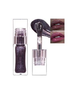 Charm Kiss 2024 New Magic Black Color Changing Lip Oil，Warm Change Glitter Lip Gloss, Color Changing Lip Oil V2, Color Changing Lip Gloss, Moisturizing Plumping Clear Lips Oil Tinted Lip Plumper Lips Care  - Image 1