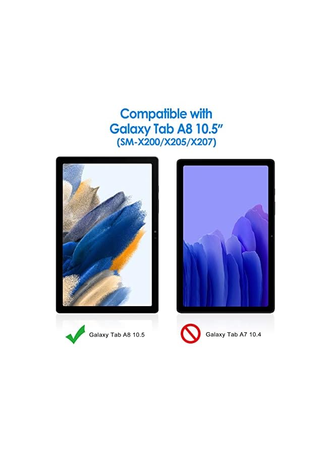 Jetech واقي شاشة JETech متوافق مع Samsung Galaxy Tab A8 (10.5 بوصة، موديل 2021، SM-X200/X205/X207)، طبقة زجاجية مقواة مقاومة للخدش 9H، شفاف عالي الدقة مع أداة تثبيت سهلة، عبوة من قطعتين - Image 3