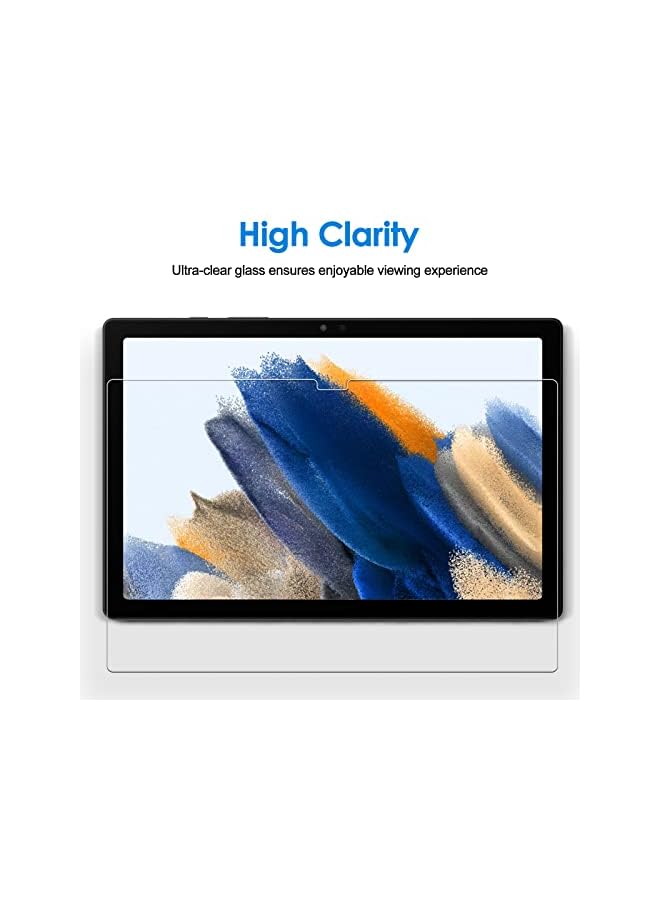 Jetech واقي شاشة JETech متوافق مع Samsung Galaxy Tab A8 (10.5 بوصة، موديل 2021، SM-X200/X205/X207)، طبقة زجاجية مقواة مقاومة للخدش 9H، شفاف عالي الدقة مع أداة تثبيت سهلة، عبوة من قطعتين - Image 5