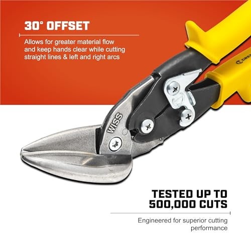 Wiss Crescent Wiss 9-4/5" Offset Straight Aviation Snips - M8OS - Image 4