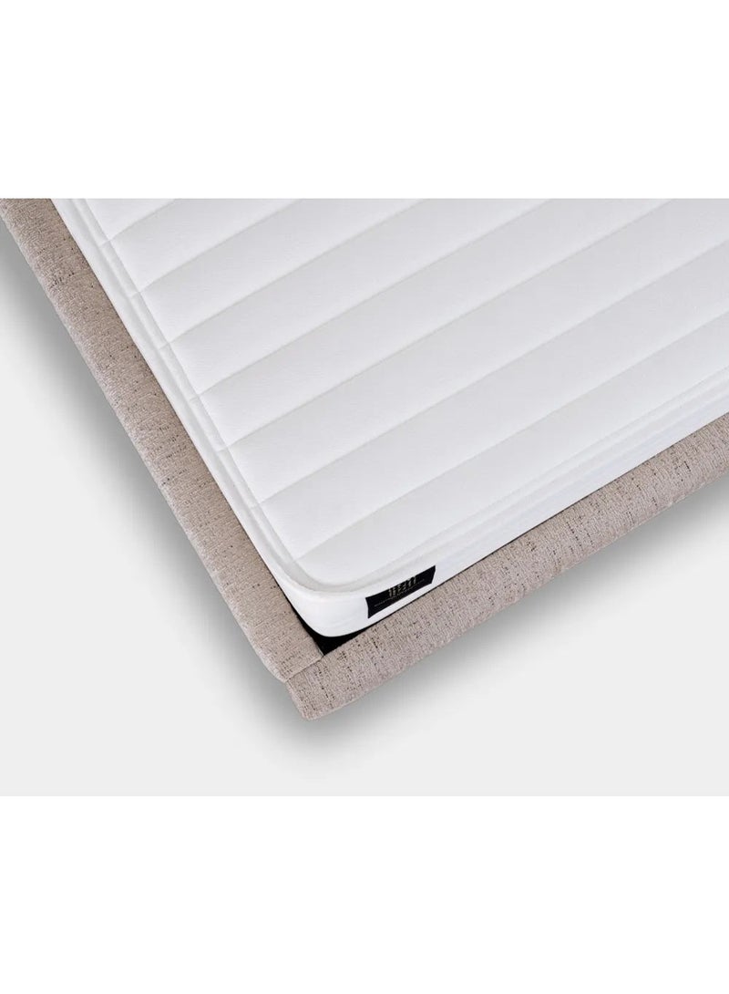 SAPSA BEDDING Nasco Mattress with Soft and Hard Foam Tight Top Knitted Fabric Natural White - Image 2