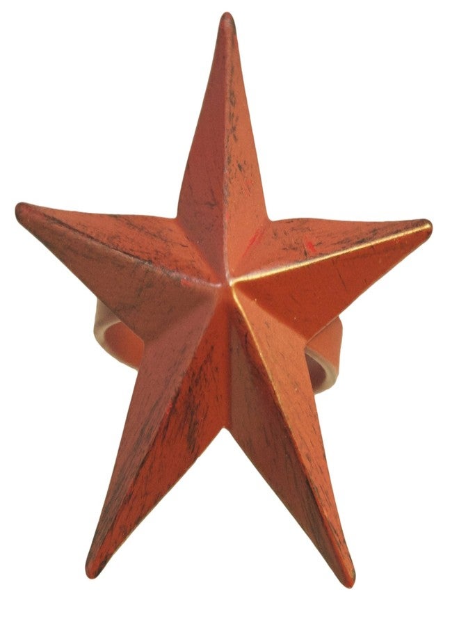 Park Designs Star Napkin Ring Red Set of 4 - Image 1
