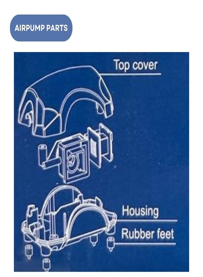 مضخة هواء دوفين AP1500 لأحواض السمك | مخرج واحد | معدل التدفق: 600 سم مكعب/دقيقة | مناسبة لأحواض السمك بحجم 30-60 لترًا | (أصلية من متجر توناي) - Image 5