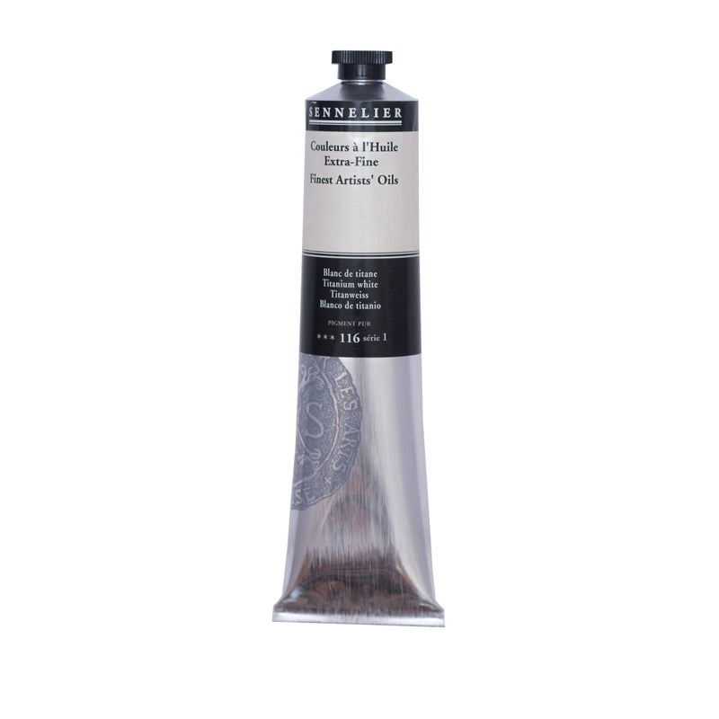 SENNELIER Artists Color Oil Paint, 200ml, Titanium White S1, 10-130431-116 - Image 2
