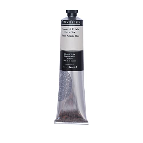 SENNELIER Artists Color Oil Paint, 200ml, Titanium White S1, 10-130431-116 - Image 1