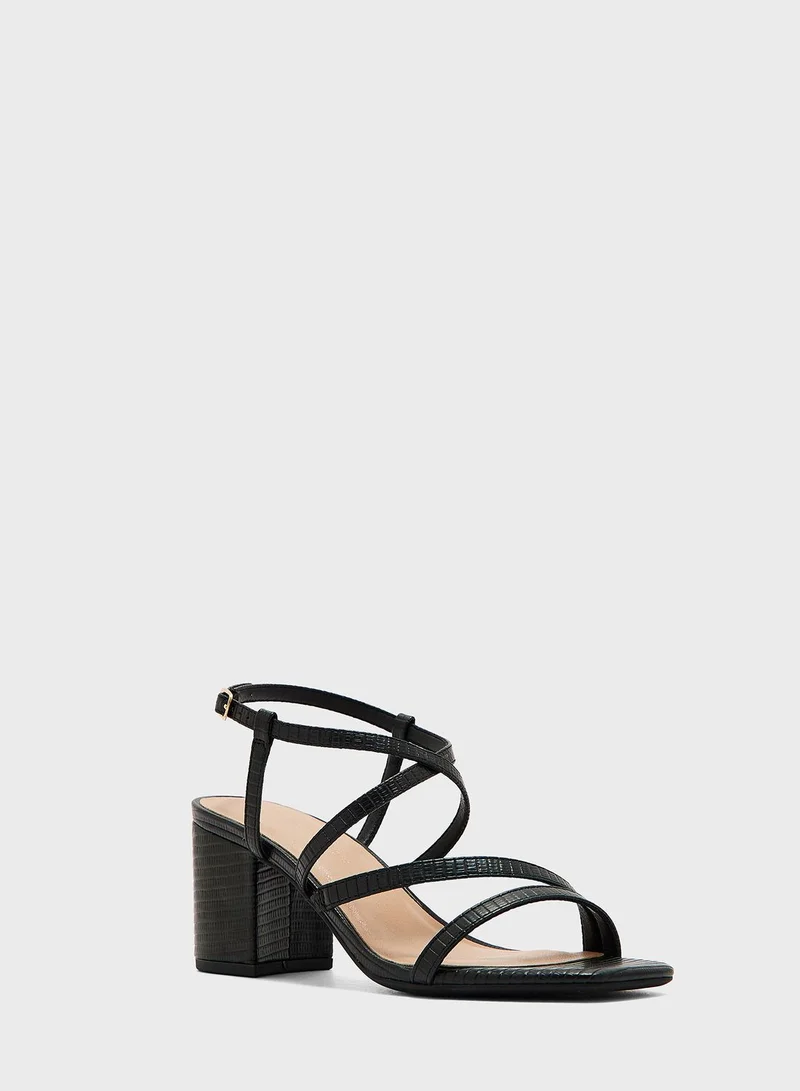 NEW LOOK Wf Taco Mid Heel Sandals
