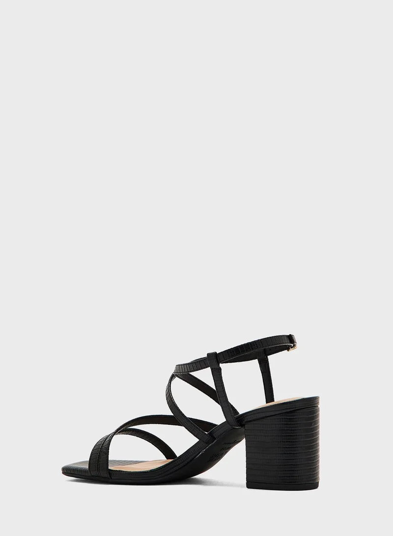 NEW LOOK Wf Taco Mid Heel Sandals