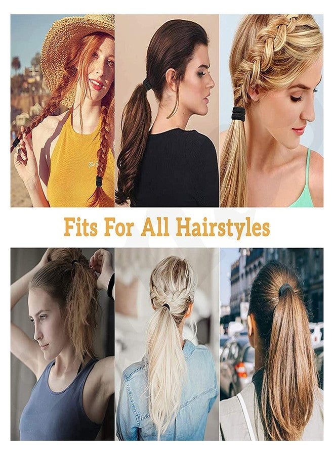 HRBS Hair Ties/Rubber Bands for Girls/Women/Ladies - Multi Colors- Random Designs Rubber Bands for Ponytail, Chutiya, Hair Tieups, Hair Designs, Hair Ponytails, Long Hairs Rubber Band- Pack of 5 - Image 5