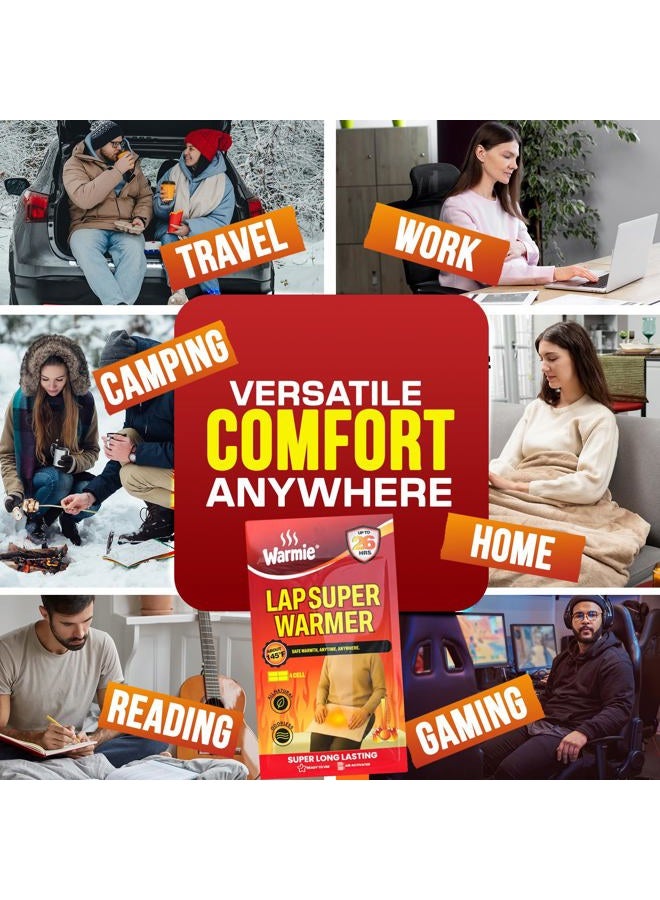 Warmie سوبر دافئ للفخذ والجسم، مفعل بالهواء، داخلي وخارجي، يدوم لفترة أطول، تغطية واسعة، تسخين ثابت، طبيعي بالكامل وراحة، 1 عبوة - Image 5