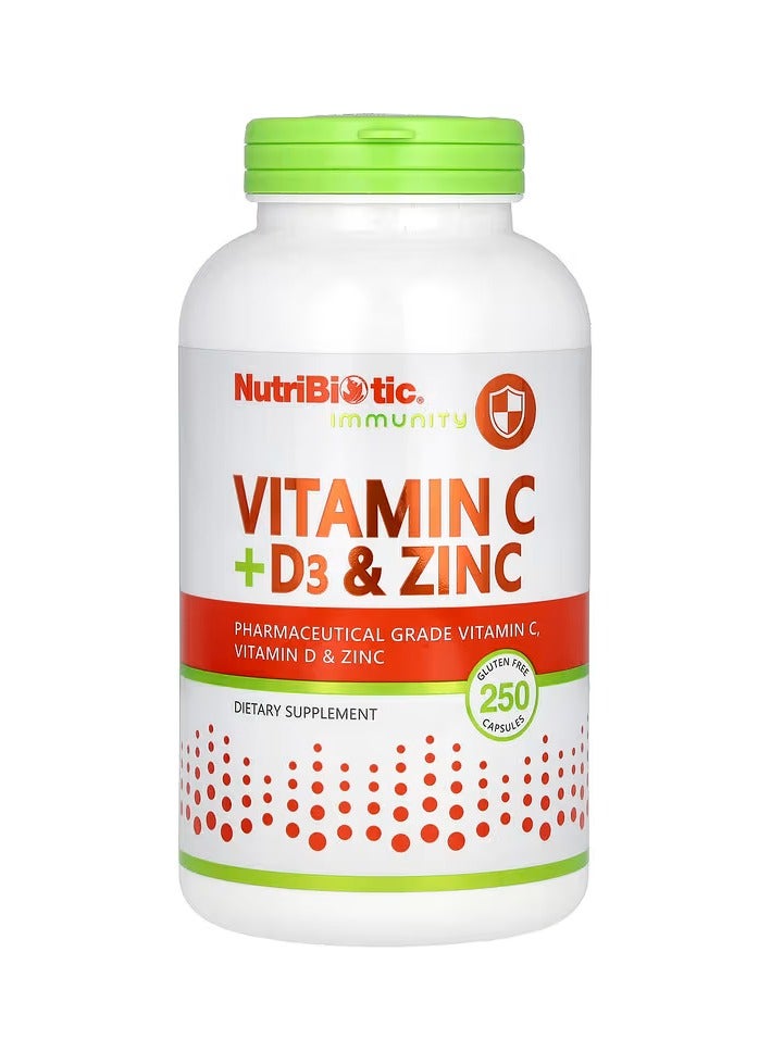 Nutribiotic Immunity Sodium Ascorbate - 250 Capsules - Image 1